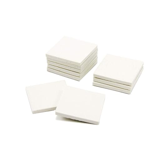 hand2mind White Streak Plates, Geology Tools, Streak Plates for Minerals, Mineral Test Kit for Geology, Lab Equipment, Science Supplies, School Lab Supplies, Teacher Supplies (Pack of 10)