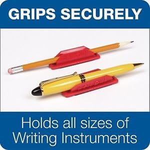 Tops Penpal Rubber Pen/Pencil Holder, 5/8 x 2 5/8 x 5/8 Inches, Assorted Colors, 4 Packs [Includes 4 Holders Only - Picture Show Assortment Of Colors]