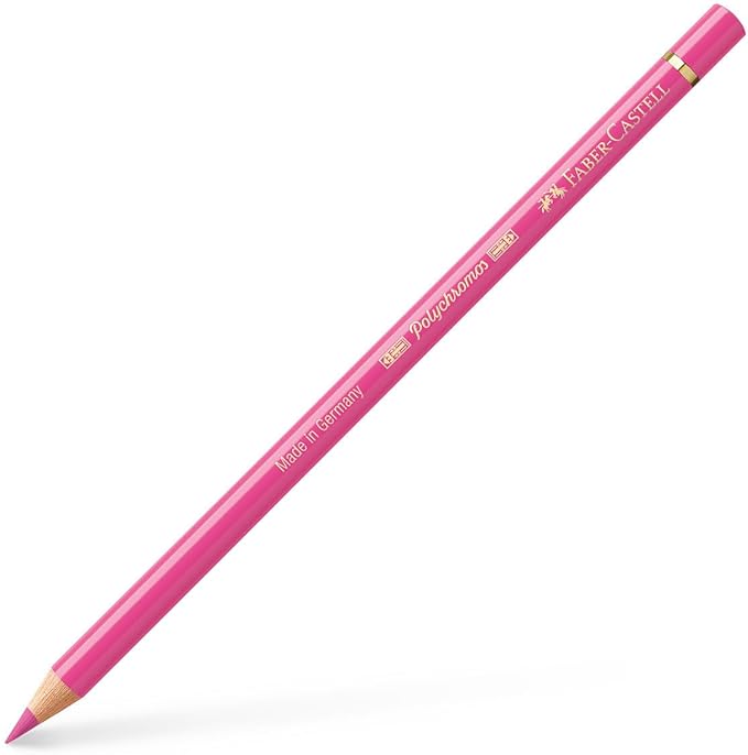 Faber-Castell Art & Graphic Polychromos Colour Pencil, (129), Pink Madder Lake, for Art, Craft, Drawing, Sketching, Home, School, University, Colouring