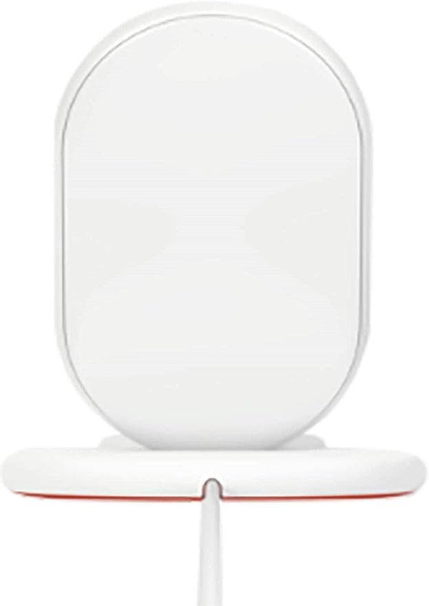 Google Stand Wireless Charger Qi-Certified, Fast Charging iPhone 12 Pro, 12 Pro Max, 12 mini, 12, iPhone 11 Pro, 11 Pro Max, 11, iPhone SE (2nd Generation)- Retail Packaging (White)