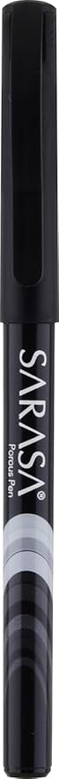 Zebra Pen, SARASA Fineliner Felt Tip Pens, 0.8mm Porous Point, Black Ink, Archival Quality, Acid Free, Fast-Drying, Ideal for Writing, Journaling and Coloring, 12-Pack (66110)