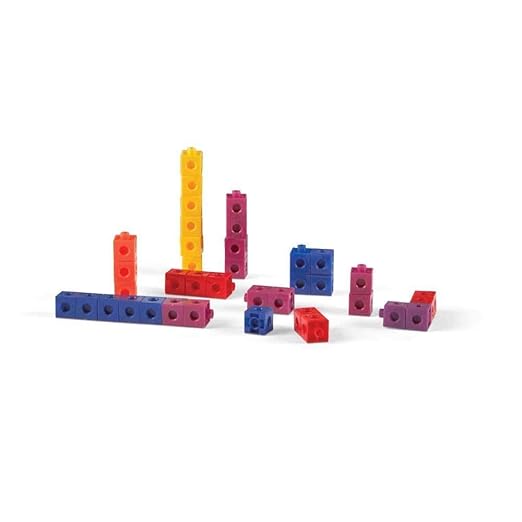 hand2mind Snap Cubes, Math Linking Cubes, Plastic Cubes, Snap Blocks, Color Sorting, Connecting Cubes, Math Manipulatives, Counting Cubes for Kids Math, Math Cubes, Math Counters (Set of 100)
