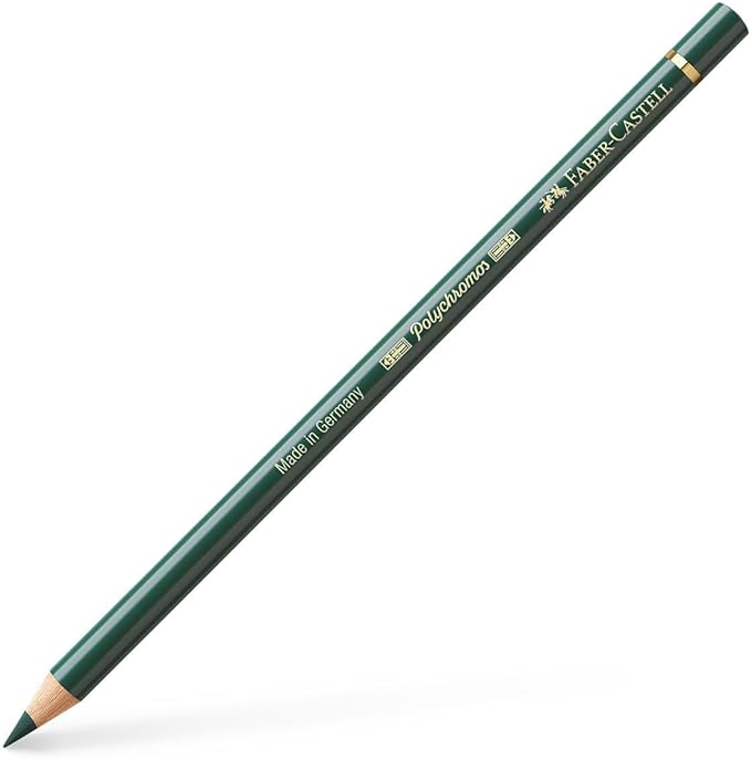 Faber-Castell Polychromos Artists' Single Pencil - Colour 165 Juniper Green