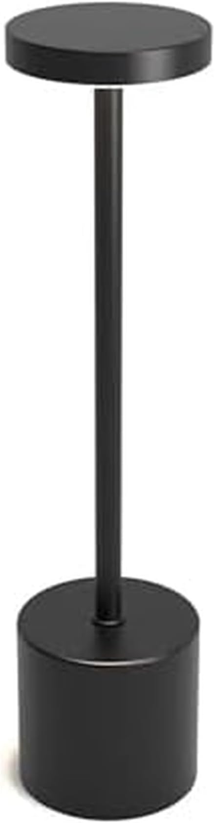 Mikasa 13.3 Inch Rechargeable LED Lamp - Portable Touch Control Desk Lamp with 3 Color Temperatures, Stepless Dimming, 5000mAh Battery, 30 Hour Runtime, USB-C Charging - Black Stick Design