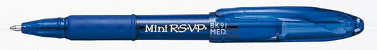 RSVP Mini Ballpoint Pen, (1.0mm) Medium Line, Blue Ink