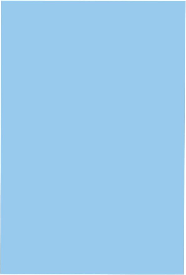 School Smart Folding Bristol Board, 9 x 12 Inches, Blue, Pack of 100
