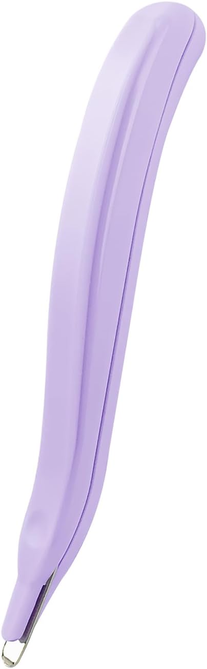 Professional Staple Remover Tool, Magnetic Tip Design Facilitates Collection of Staples, Staple Remover Stick for Home, School, and Office, Purple