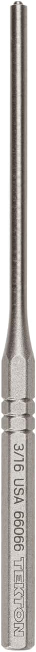 TEKTON 3/16 Inch Roll Pin Punch | 66066 | Made in USA
