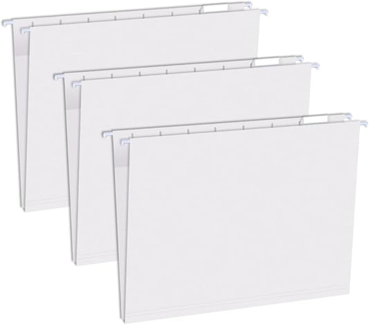 50pcs Grey Decorative Hanging File Folders,Filing Cabinet, Letter Size with 1/5-Cut Adjustable Tab Durable, 50 pcs Per Box,Cute,Color,Pastel