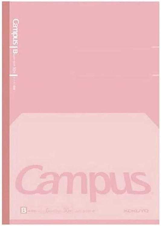 KOKUYO Composition Notebook, 7 x 10 inch Kimochii Lined Notebook, 30 Sheets 6mm Dot Ruled Paper, 1 Pack Pink B5 Notebook for School and Work, School Supplies Comp Book for Note Taking, Japan Import