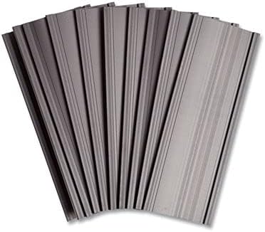 U Brands Magnetic Label Holders, 6" x 2", Black, 10-Pack, Reusable Magnetic Card Holders for Shelving, Warehouse Racks, File Cabinets, and Metal Surfaces