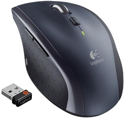 Logitech M705 Marathon Wireless Laser Mouse, 2.4 GHz Frequency, 30 ft Wireless Range, Right-Hand Use, Black