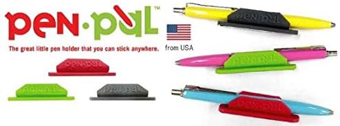 Tops Penpal Rubber Pen/Pencil Holder, 5/8 x 2 5/8 x 5/8 Inches, Assorted Colors, 4 Packs [Includes 4 Holders Only - Picture Show Assortment Of Colors]