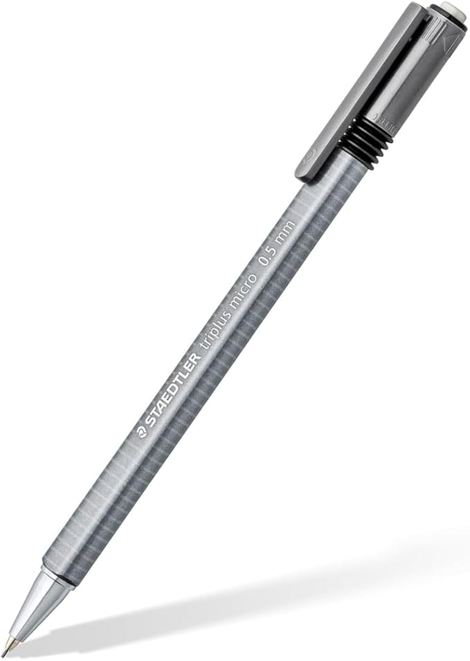 STAEDTLER Triplus Micro Mechanical Pencils 18 Pack (18 sets of 3 pcs) (#2) 0.5mm lead, Retractable with Twist Eraser, Ergonomic Triangular Grip for Writing, Drawing & Drafting, 54 Count
