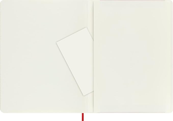 Moleskine Classic Notebook, Soft Cover, XL (7.5" x 9.5") Ruled/Lined, Scarlet Red, 192 Pages