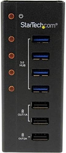 StarTech.com 7 Port USB 3.0 Charging Hub - 4 x USB-A, 3 x USB-A Dedicated Charging Ports - Powered Mountable USB Charging Station (ST4300U3C3)