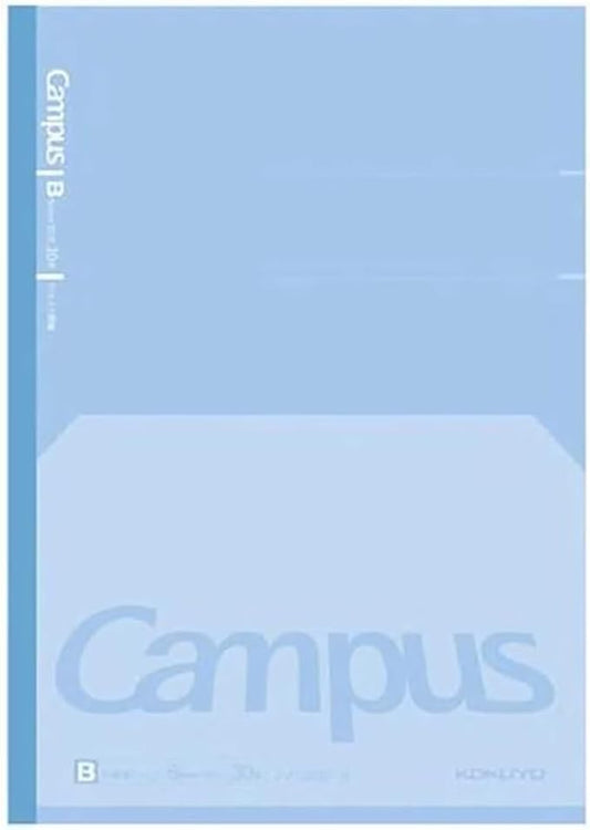 KOKUYO Composition Notebook, 7 x 10 inch Kimochii Lined Notebook, 30 Sheets 6mm Dot Ruled Paper, 1 Pack Blue B5 Notebook for School and Work, School Supplies Comp Book for Note Taking, Japan Import