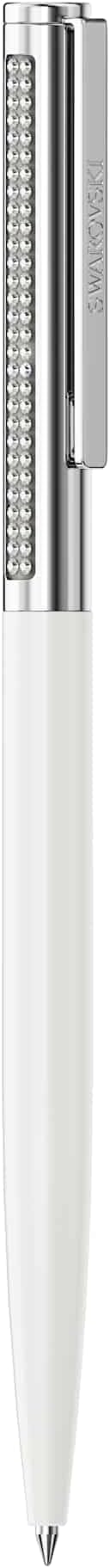 Swarovski Matrix Tennis ballpoint pen, White, Chrome plated