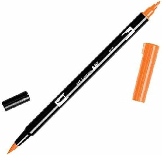 Tombow 56608 Dual Brush Pen Art Marker, 925 - Scarlet, 1-Pack. Blendable, Brush and Fine Tip Marker