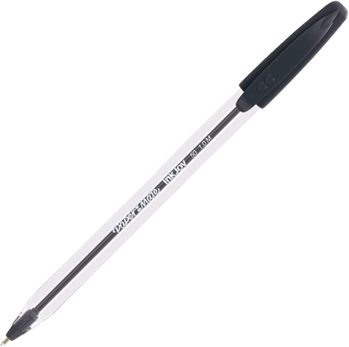 Paper Mate 2013154 InkJoy 50ST Ballpoint Pens, Medium Point (1.0mm), Black, Box of 12 Pens