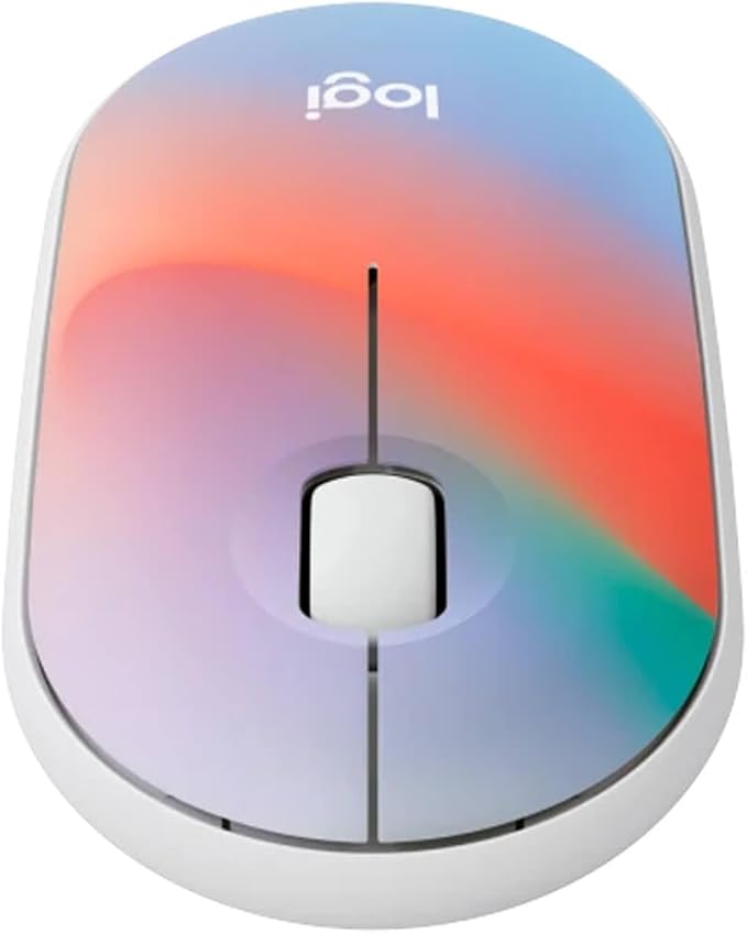 Logitech M340 Wireless Mouse With Limited Edition Prints, USB Receiver, Silent Clicks, Portable for Laptop, PC, Windows, Chrome, Surface - Sheer Dream, Optical, 32.81 ft Range (Renewed)