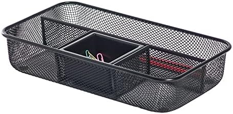 Office Depot Brenton Studio™ Metro Mesh Small Drawer Organizer, Black
