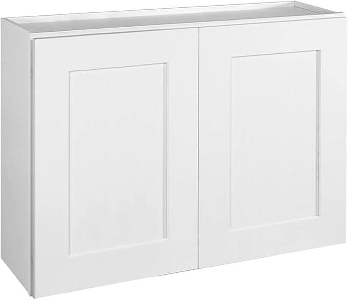 Design House Brookings Shaker Unassembled Wall Kitchen Cabinet W3324, 33 W x 12 D x 24 H, Painted White with Sherwin Williams®, Solid Wood – Design House, 561605