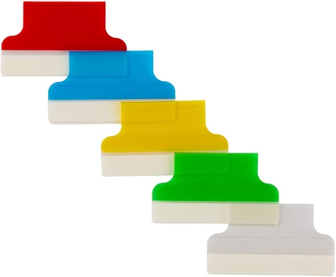 Avery Insertable Self-Adhesive Tabs with Printable Inserts, 1", Permanent Adhesive, Assorted (Blue, Clear, Green, Red and Yellow), Pack of 25 Index Tabs (16219)