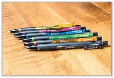Zebra Pen, Z-Grip Mechanical Pencil, Smooth Writing, Latex-Free Grip, 0.7mm Lead, #2 HB, Shake to Advance Lead, for School, Office, Everyday Use Refillable, Clear Barrel, 12-Pack, (55410)