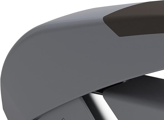 Staples TRU RED One-Touch DX-4 Desk Stapler, Non-Slip, Low-Staple Side Indicator, Rubber Finished Grip, 30-Sheet Capacity, Black/Gray
