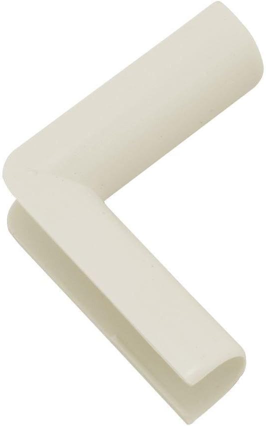 Legrand Wiremold C7 Cordmate Inside Elbow Elbow Cord Cover, Organizer for Wall, Holds 1 Cord or Cable, Ivory (1 Pack)