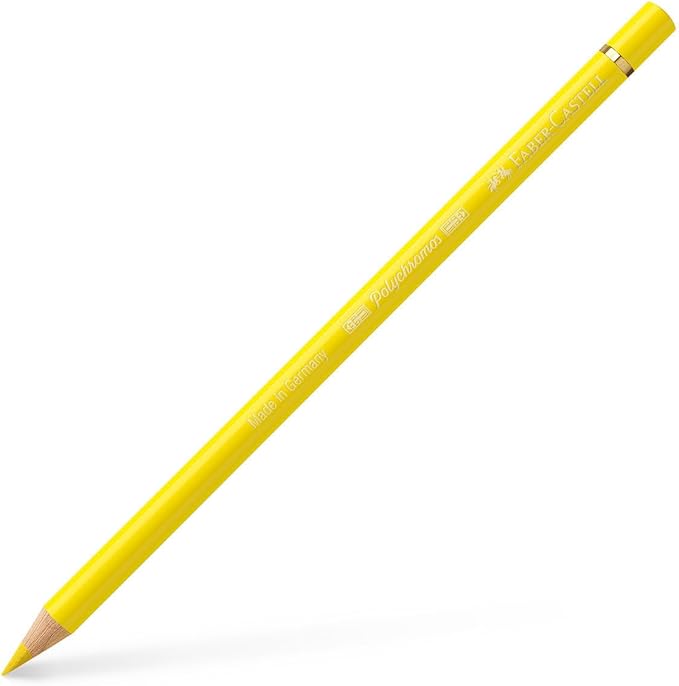 Faber-Castell Polychromos Artists' Single Pencil - Colour 106 Light Chrome Yellow