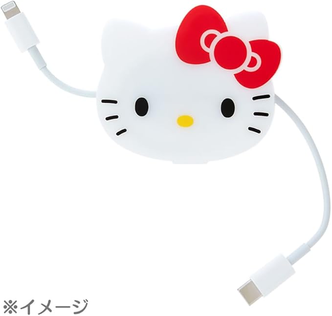Sanrio 240516 Sanrio 240516 Cable Storage Case, Cable Holder, Kuromi, 2.7 x 3.3 x 0.6 inches (6.8 x 8.4 x 1.5 cm), Character
