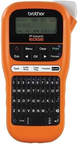 Brother PT-E110BP Contractor Kit: P-Touch Handheld Industrial Label Printer Plus 3 Tapes (up to 12mm Labels)