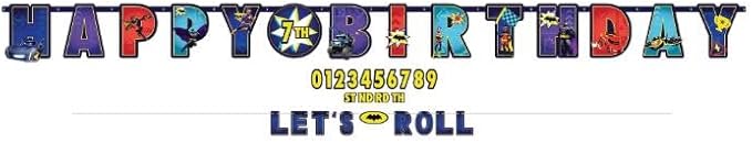 Multicolor Bat Wheels Double Banner Kit - 126" x 10" (1 Set) - Ideal for Parties & Events