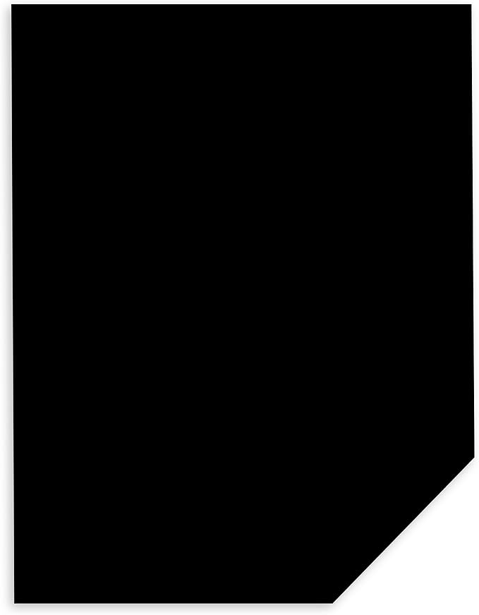 Neenah Paper 22321 Color Paper, 24lb, 8 1/2 x 11, Eclipse Black, 500 Sheets