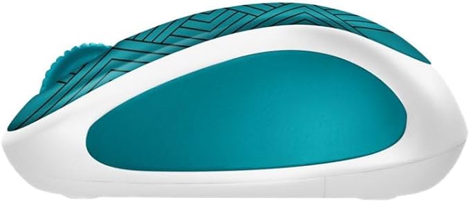 Logitech M317C Wireless Mouse - Teal Maze (Renewed)