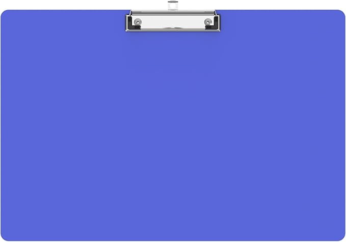 Extra Large 11x17 Clipboards, Plastic Blues Drawing Boards, Horizontal Clip Board, Landscape Layout. Suitable for Watercolor, Sketching, Painting. Art & Drafting Supply