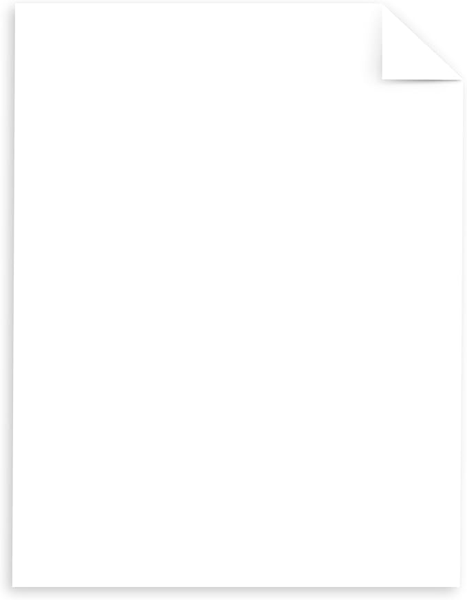 Neenah Paper 40311 Exact Index Card Stock, 90lb, 94 Bright, 8 1/2 x 11, White, 250 Sheets, (Pack of 1)