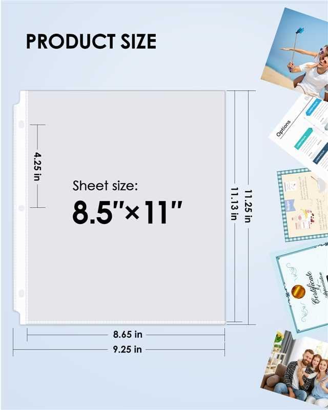 KTRIO 50 Pack Sheet Protectors for 3 Ring Binder, Non Glare Clear Page Protector, Plastic Document Sleeves Fits Standard 8.5 x 11 Paper, Top Loading, Acid Free