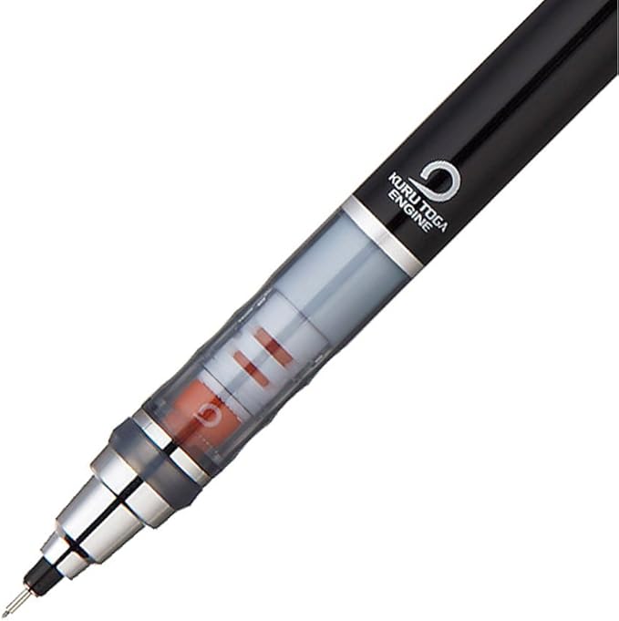 uni Kurutoga Mechanical Pencil Standard, 0.5mm, Black (M54501P.24)