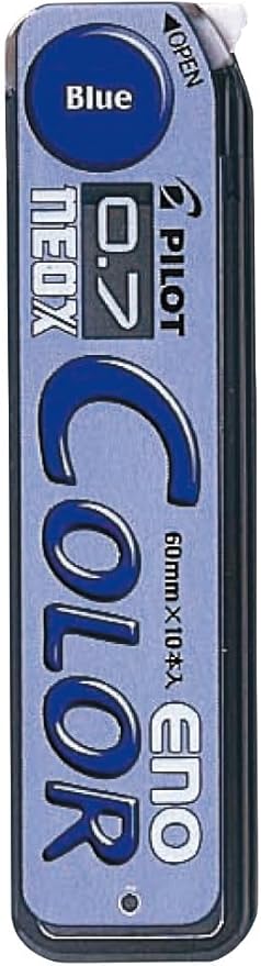 Pilot Color Mechanical Pencil Lead ENO, 0.7mm, Blue, 10 Leads (HRF7C-20-L)