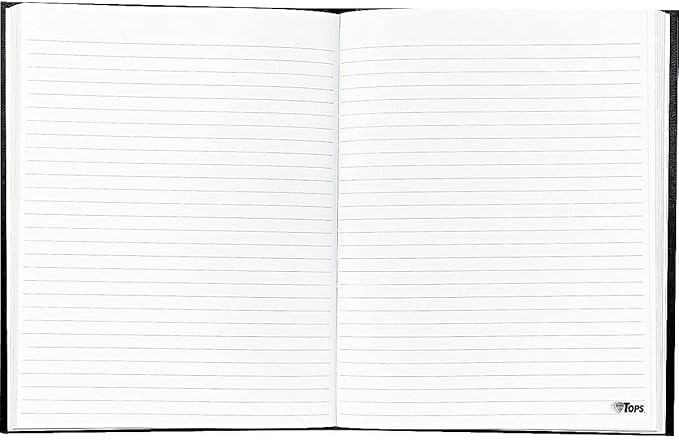 TOPS Business Journal, 11 x 8-1/2, black cover (J25811)