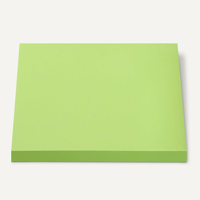 Amazon Basics Square Sticky Notes, Self-Stick Pads, 3 x 3 inches, Assorted Colors, 24-Pack