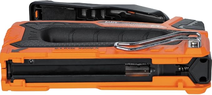Klein Tools 45001 Heavy Duty Staple Gun, Loose Cable Stapler for Voice and Data Cable, Fits 13/64-Inch to 19/32-Inch Insulated Staples