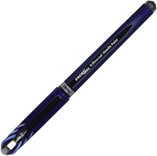 Pentel Energel Euro Ballpoint Pen, 0.35mm Needle Tip, Black Ink (BLN23-A)