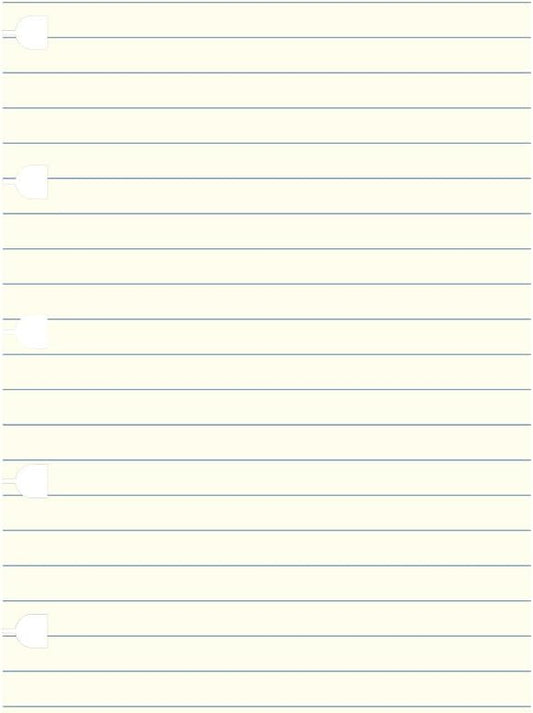 Filofax Notebook Ruled Refill (B122008U)