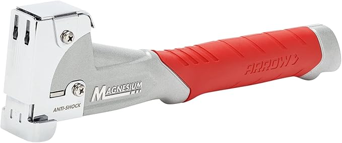 Arrow HT50MG Heavy Duty Magnesium Hammer Tacker Kit for Insulation, Housewrap, Roofing Underlayment and Flooring