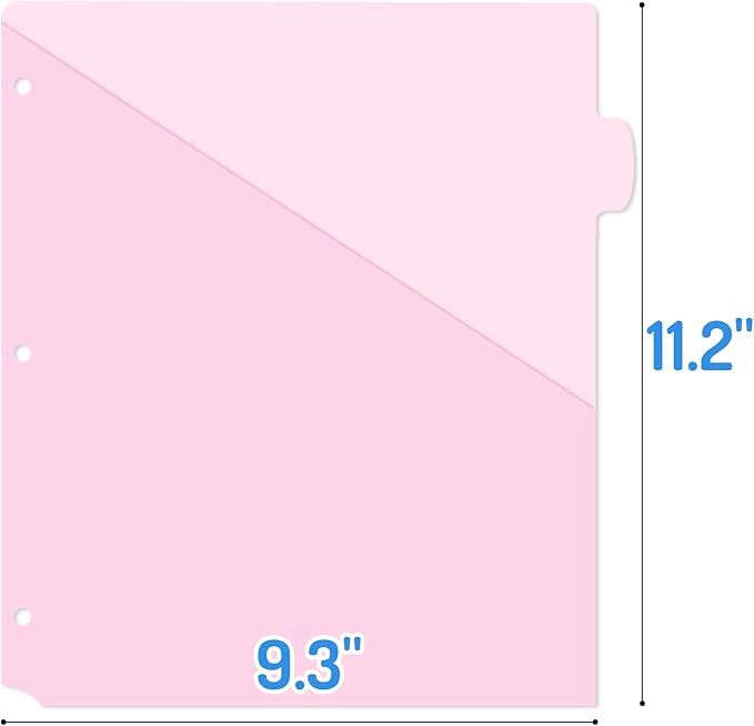 Forvencer 24 Count Dividers with Two Pockets, 8 tab Binder Dividers for 3 Ring Binder Organizer, Binder Divider with Tabs for School Office and Home Organization, Multicolor, 3 Sets