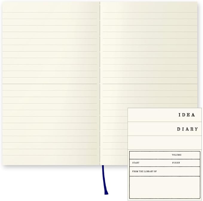 DESIGNPHIL 15291006 Midori Notebook, MD Notebook, New Book, Horizontal Rule, Notebook Cover